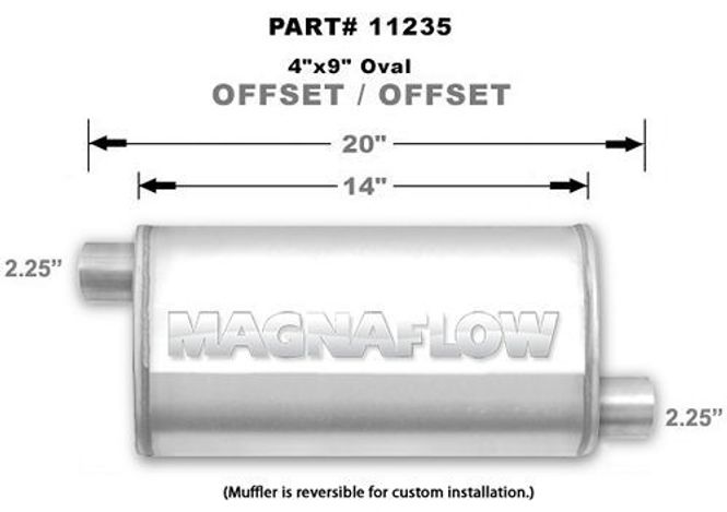 Hovedbilde EKSOSPOTTE MAGNAFLOW 2,25'' OFF/OFF