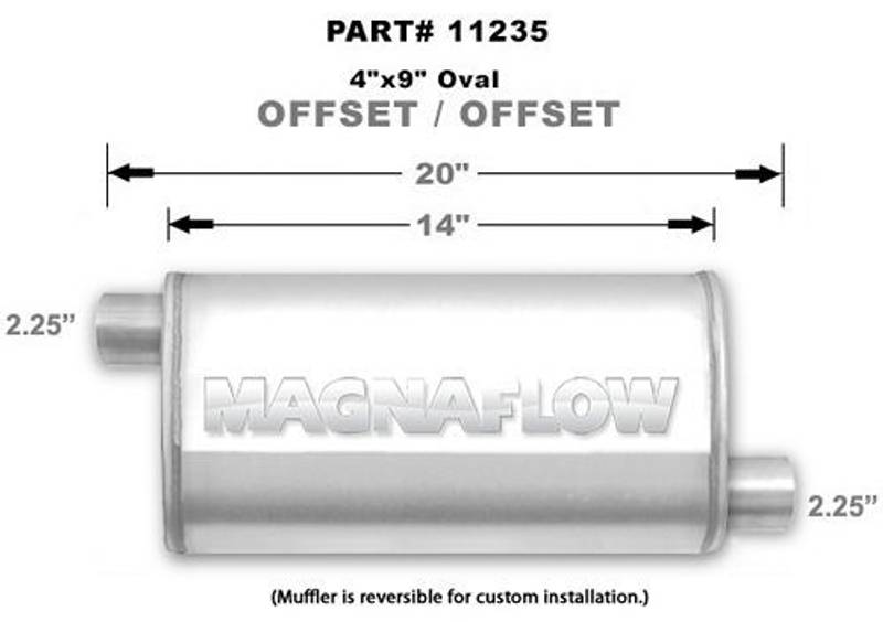 EKSOSPOTTE MAGNAFLOW 2,25'' OFF/OFF